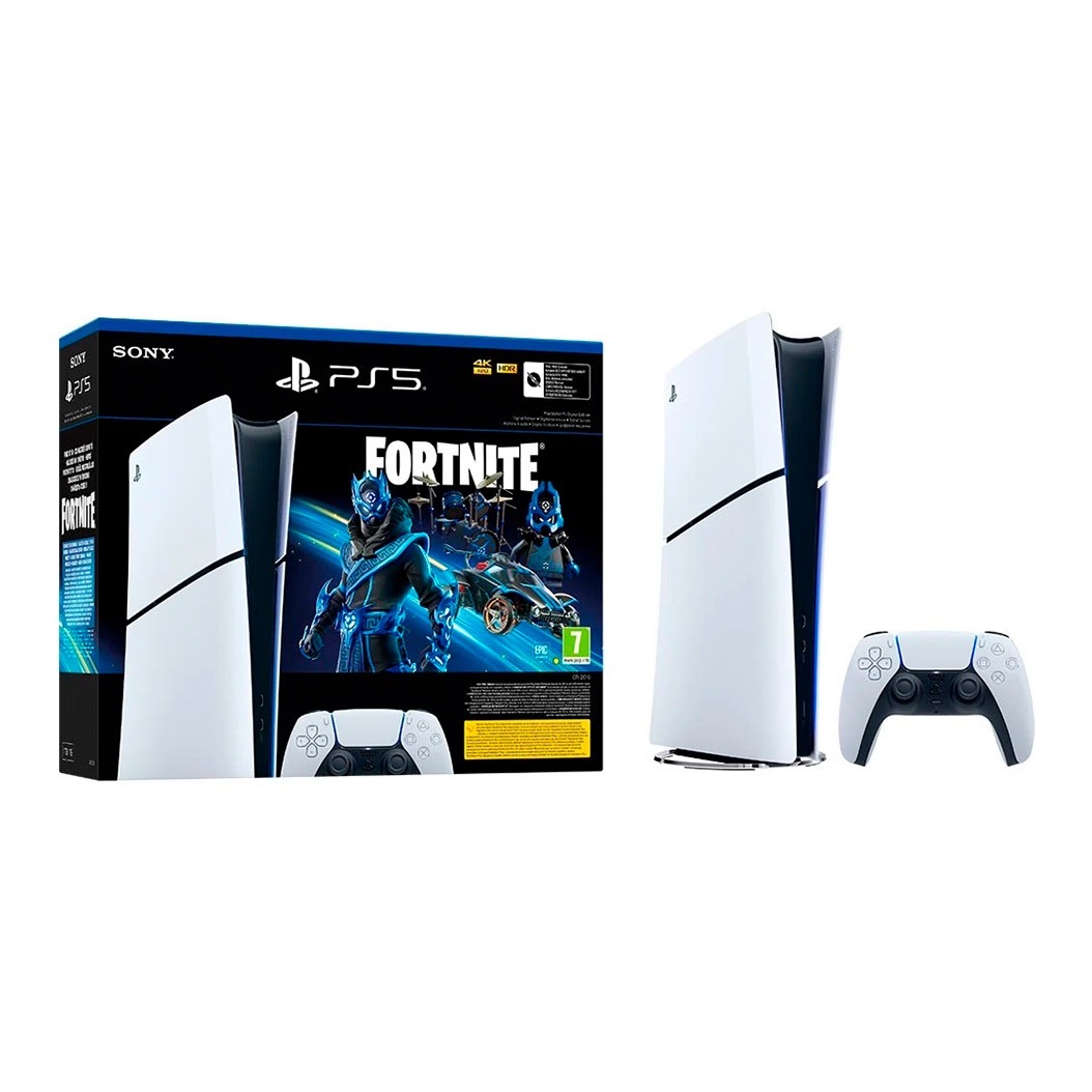 Ігрова приставка Sony Playstation 5 Slim Digital Edition 1TB Fortnite Cobalt Star Bundle (1000045170)